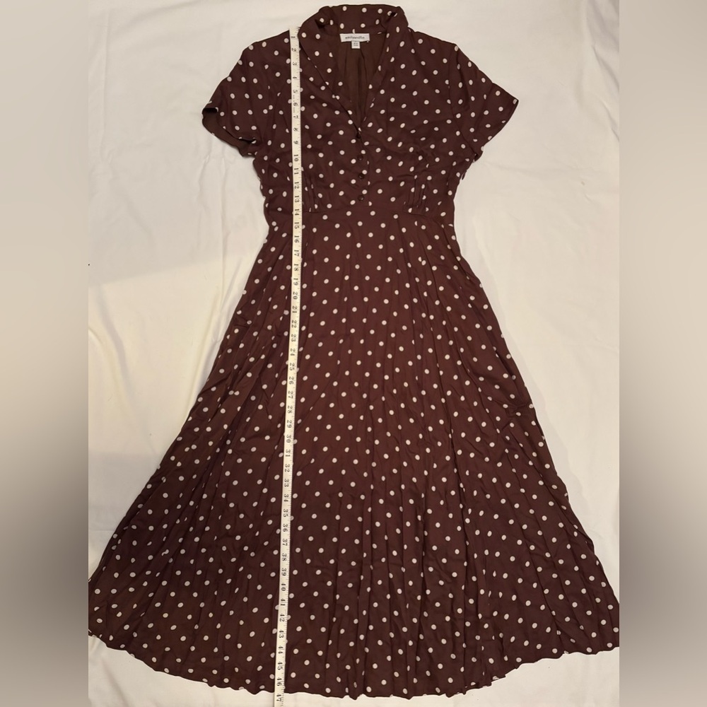 EMILY AND FIN | Adele Toffee Spot Dress [Sample Sale Item!] - Picture 6 of 8